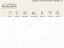 Tablet Screenshot of camping-garlaban.com